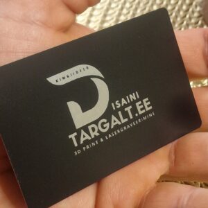 Üliõhuke visiitkaart alumiiniumist