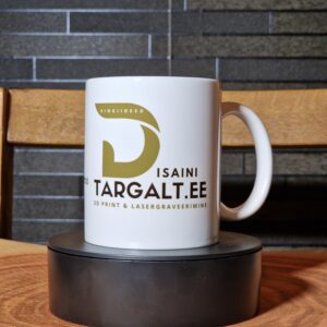 Kruus ettevõtte logoga