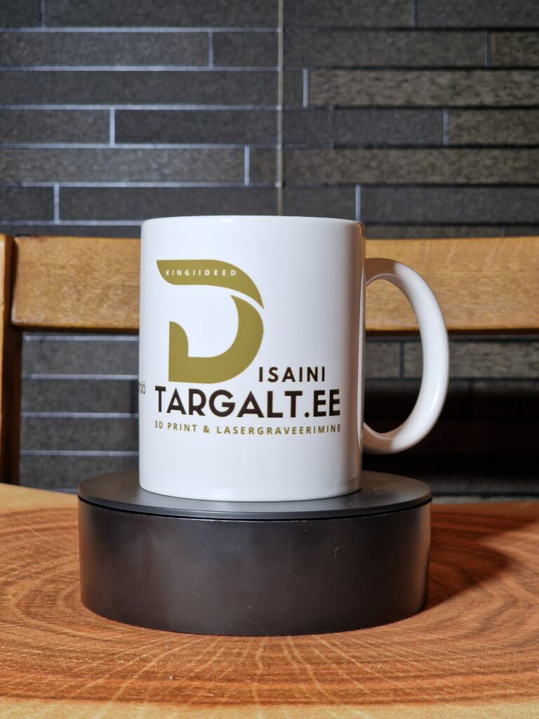 Kruus ettevõtte logoga