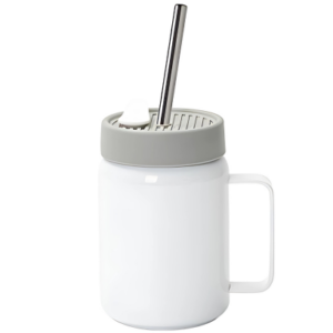 Sinu logoga termos metall kõrrega ja sangaga